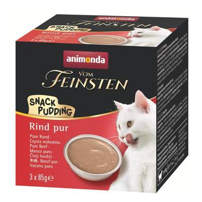 ANIMONDA Cat Vom Feinsten Snack Pudding Boeuf 3x85g