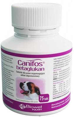 BIOWET Canifos Betaglukan complément minéral et vitaminique 75 comprimés.