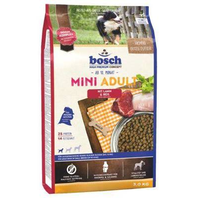 Bosch Adult Mini Lamb & Rice, agneau et riz (nouvelle recette) 1kg  x2