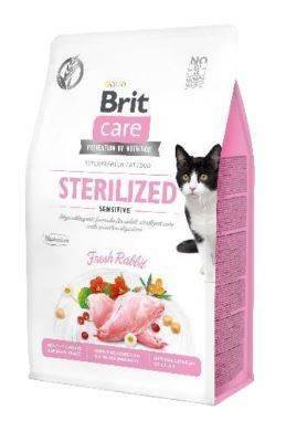 Brit Care Cat Grain-Free Sterilized Sensitive avec Lapin 7kg x2