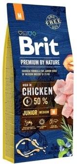 Brit Premium By Nature Junior M avec poulet 15 kg