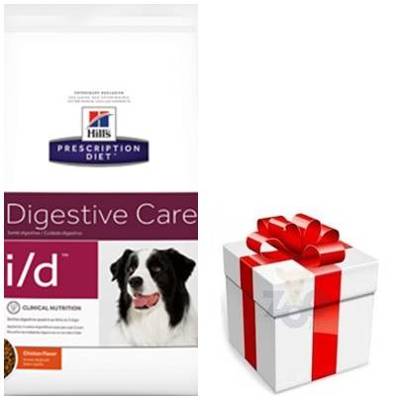 Hill's PD Prescription Diet Canine i/d 12kg+ Surprise pour votre chien GRATUITE !
