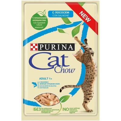 Purina Cat Chow Adult Saumon et haricots verts 85g