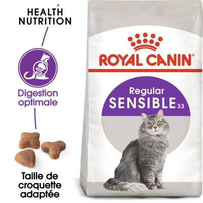 ROYAL CANIN Sensible 33 4kg +GIMBORN Gim Cat Multi-vitamin Duo Pâte avec thon 50g GRATUIT