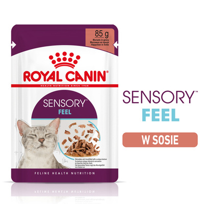 ROYAL CANIN Sensory Feel aliments humides, morceaux en sauce 12x85g