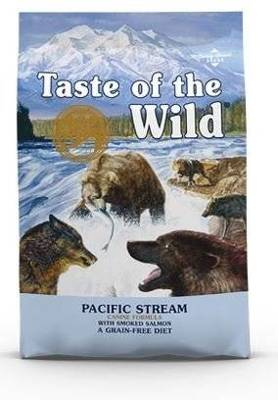 TASTE OF THE WILD Pacific Stream au Saumon Sans Céréales pour chien 12,2kg+Surprise gratuit pour chien