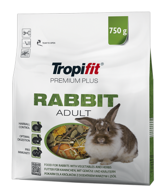 TROPIFIT Premium Plus RABBIT ADULT 750g - pour lapin