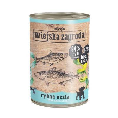 Wiejska Zagroda pour les chiots Festin de poisson 400g